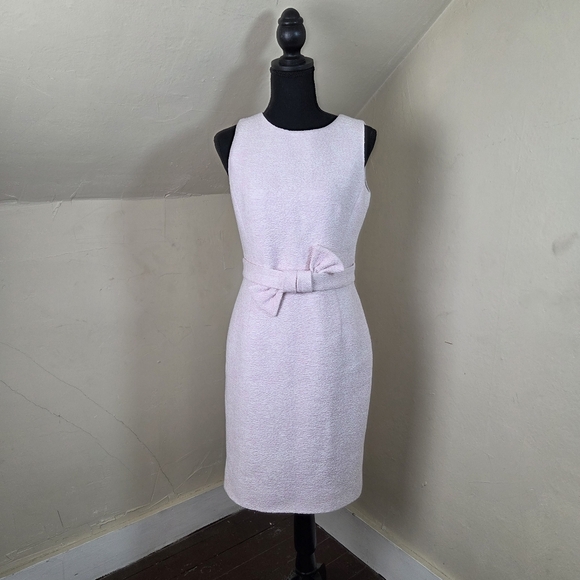 PAULE KA Bow-Detail Pink Sheath Dress Size 38(8) - Picture 1 of 12
